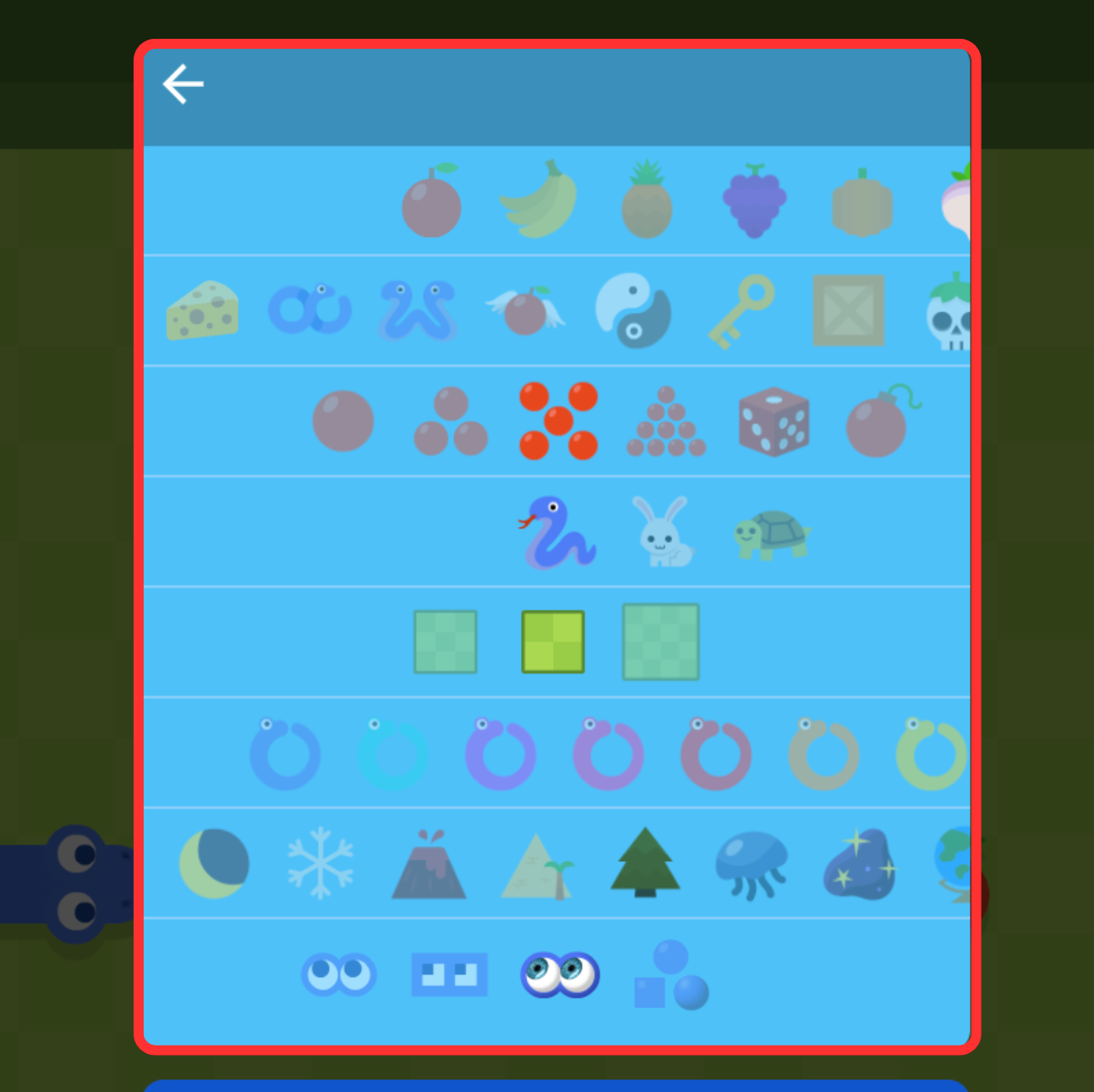 Snak Game settings — Borderless, Portal, themes, colors
